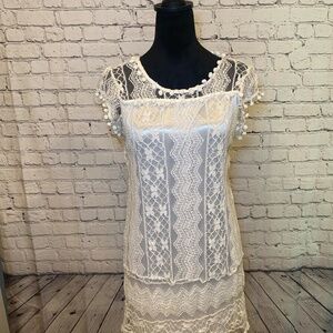 M/L white dress